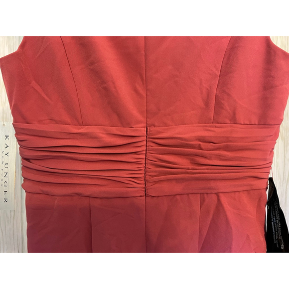 NWT Kay Unger Boat Neck Double Knot Sheath Dress SZ 10 - Picture 6 of 13